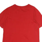 NAUTICA Mens Red Crew Neck Short Sleeve T-Shirt M Cotton Classic Logo