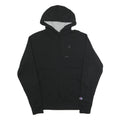 CHAMPION Mens Black Hoodie S Cotton Blend Pullover Drawstring Hoodie