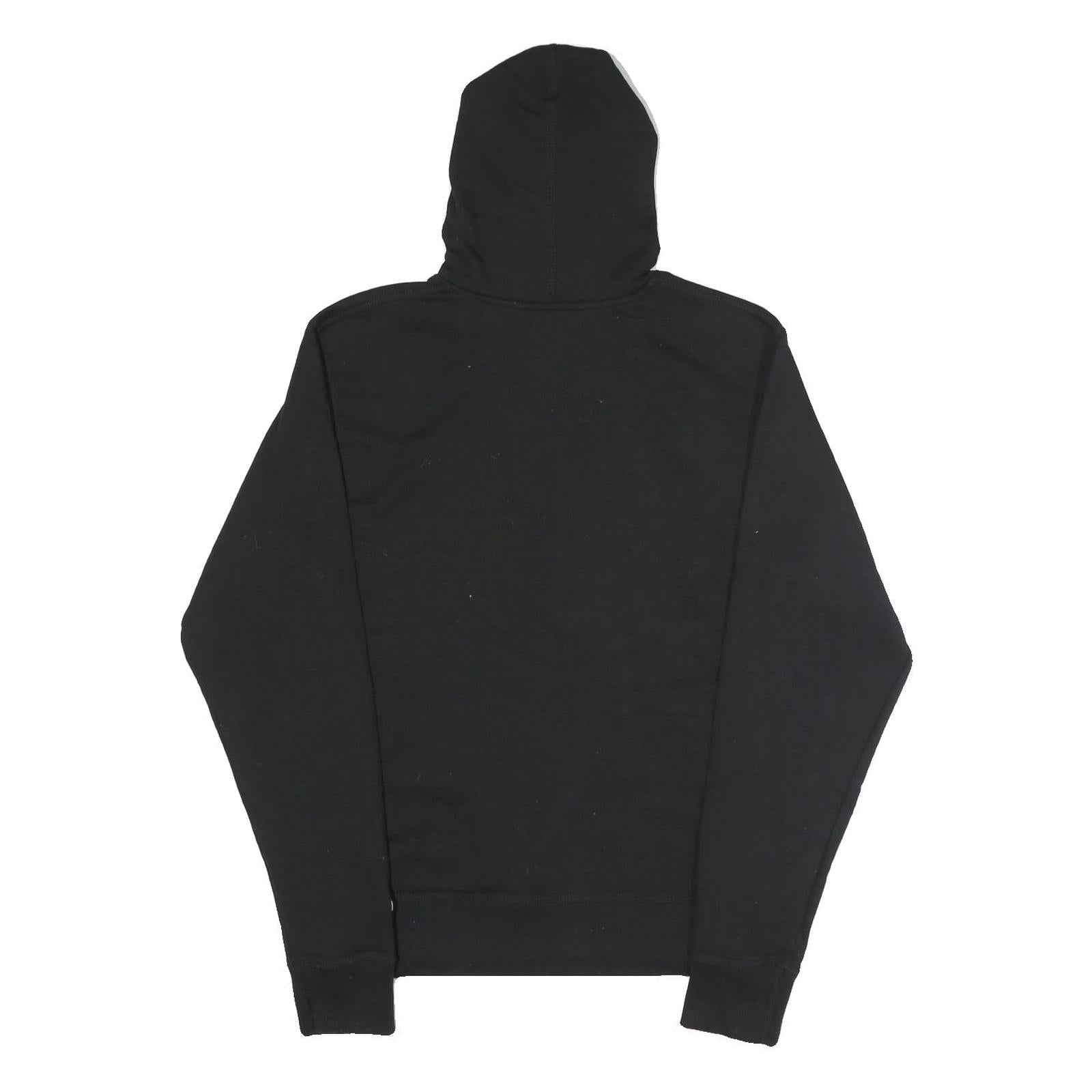 CHAMPION Mens Black Hoodie S Cotton Blend Pullover Drawstring Hoodie