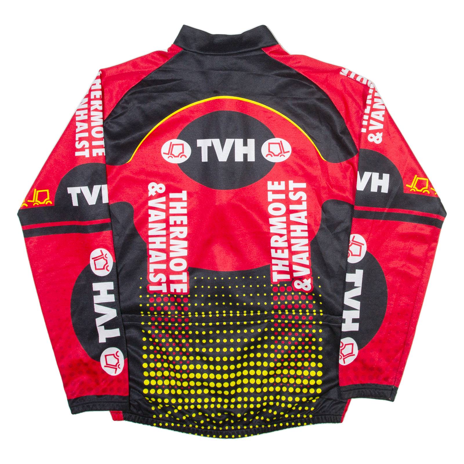 VERMARC Full Zip Mens Jersey Red Long Sleeve L