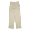 DICKIES Mens Cotton Blend Beige Regular Straight Leg Trousers W26 L32 Workwear