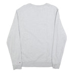 TOMMY JEANS Mens Grey Cotton Blend Crew Neck M Sweatshirt Logo Print Casual