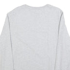 TOMMY JEANS Mens Grey Cotton Blend Crew Neck M Sweatshirt Logo Print Casual