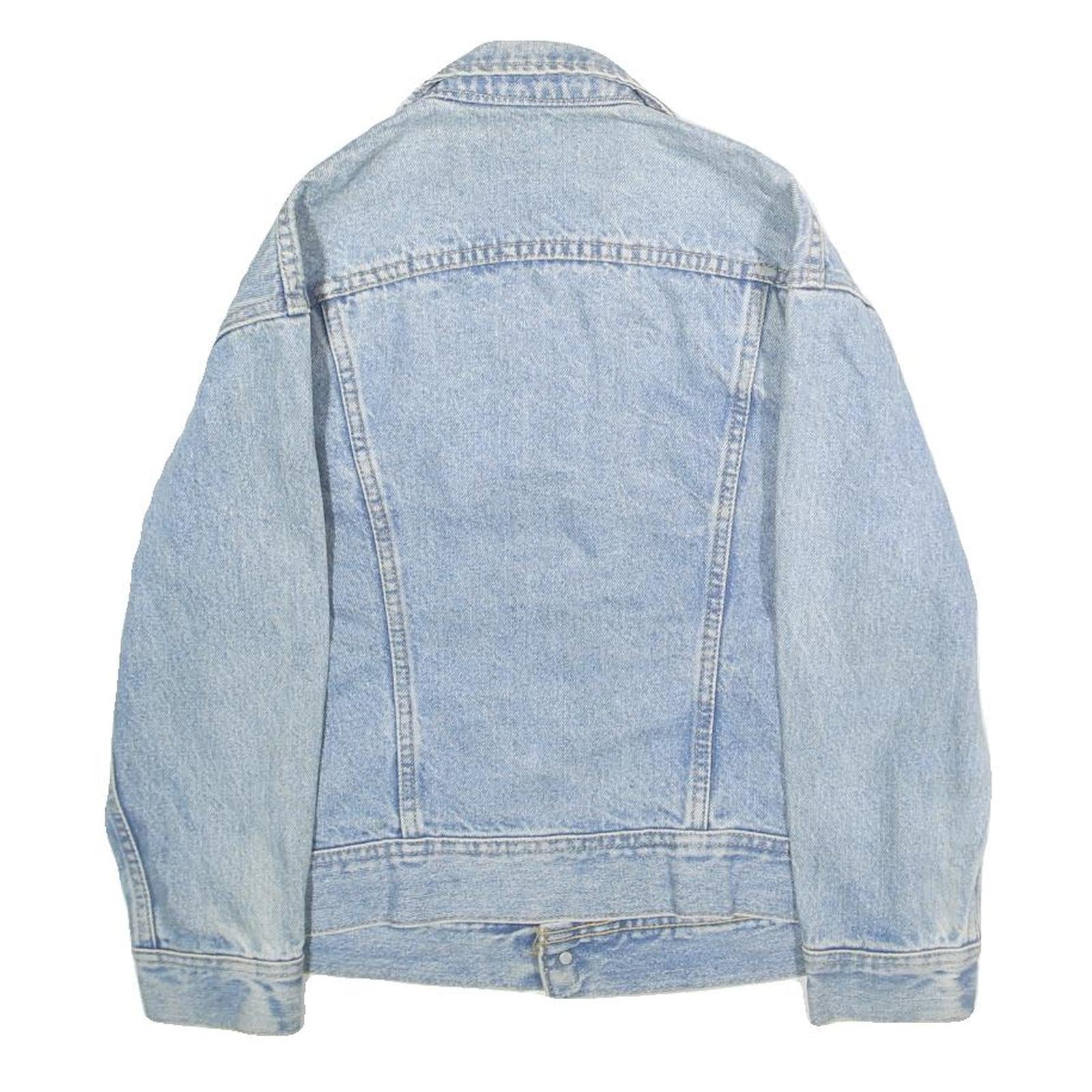 LEE Mens Blue Denim Cotton Button Jacket M Classic Casual Outerwear