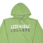 CHAMPION Mens Green Lees-McRae College Pullover Hoodie L Cotton Blend Casual