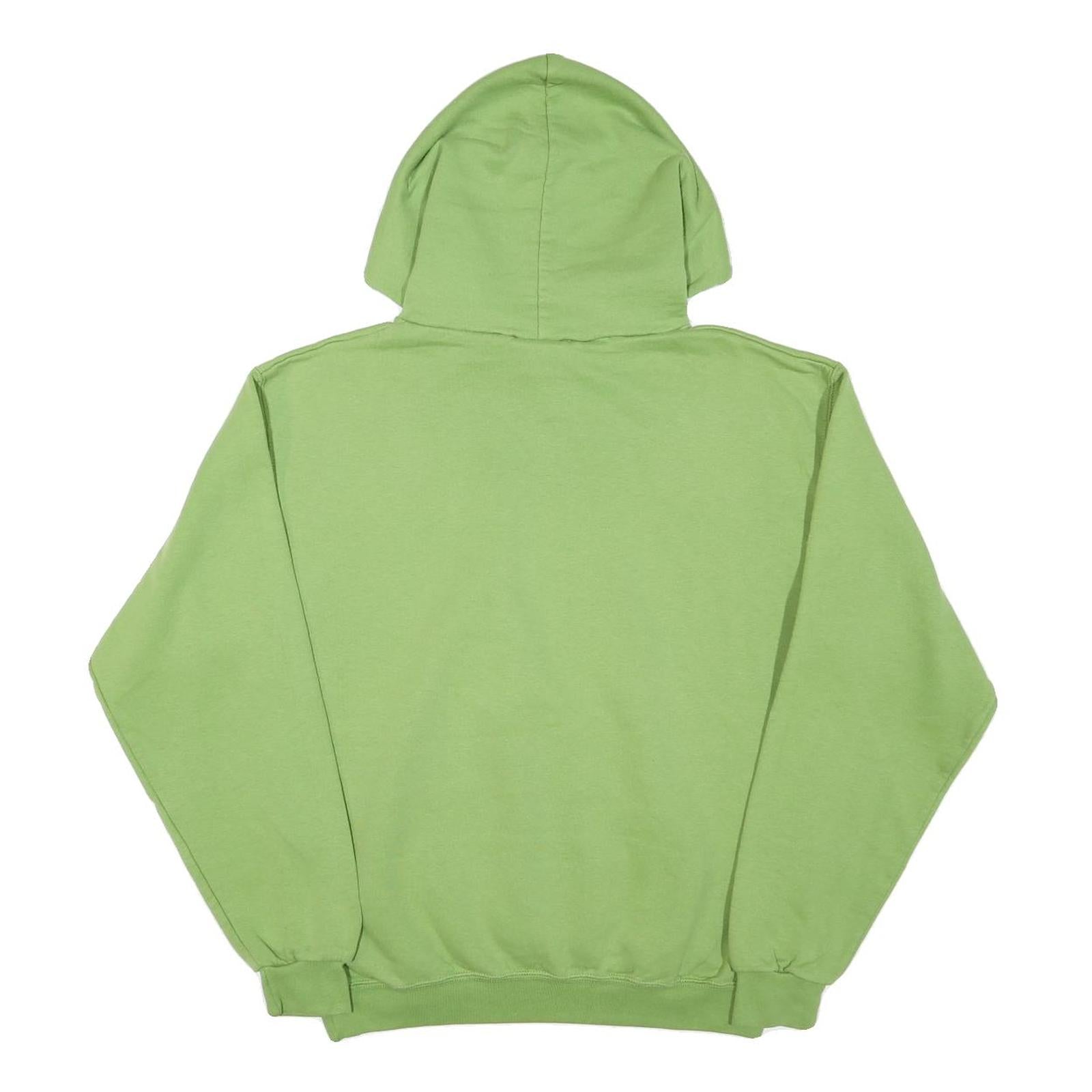 CHAMPION Mens Green Lees-McRae College Pullover Hoodie L Cotton Blend Casual