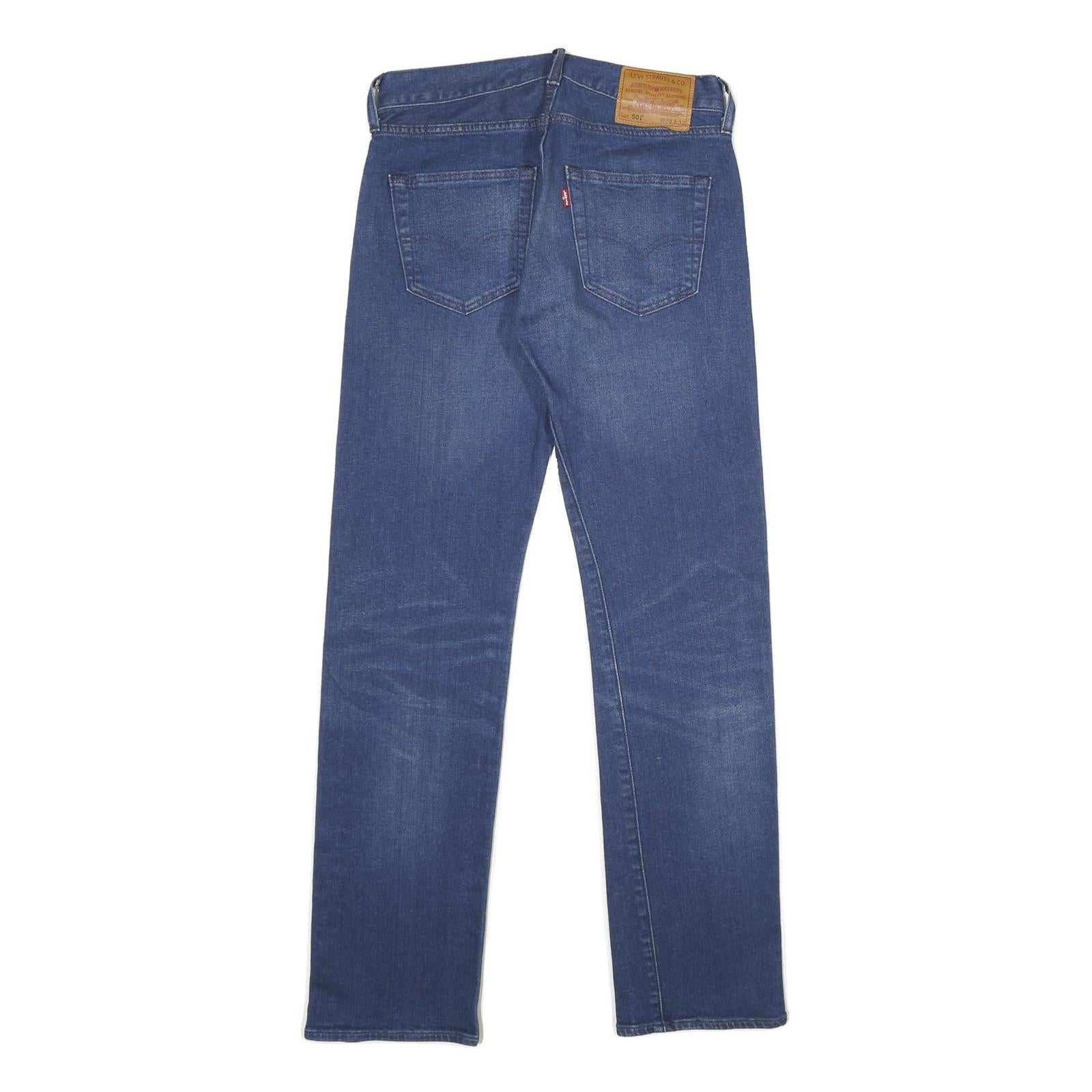 LEVI'S 501 BIG E Mens Jeans Blue Classic Straight Denim Medium W29 L32 Button