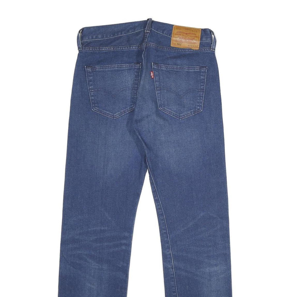 LEVI'S 501 BIG E Mens Jeans Blue Classic Straight Denim Medium W29 L32 Button