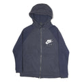 NIKE Mens Blue & Navy Air Full Zip Hoodie M Sportswear Casual Sweatshirt