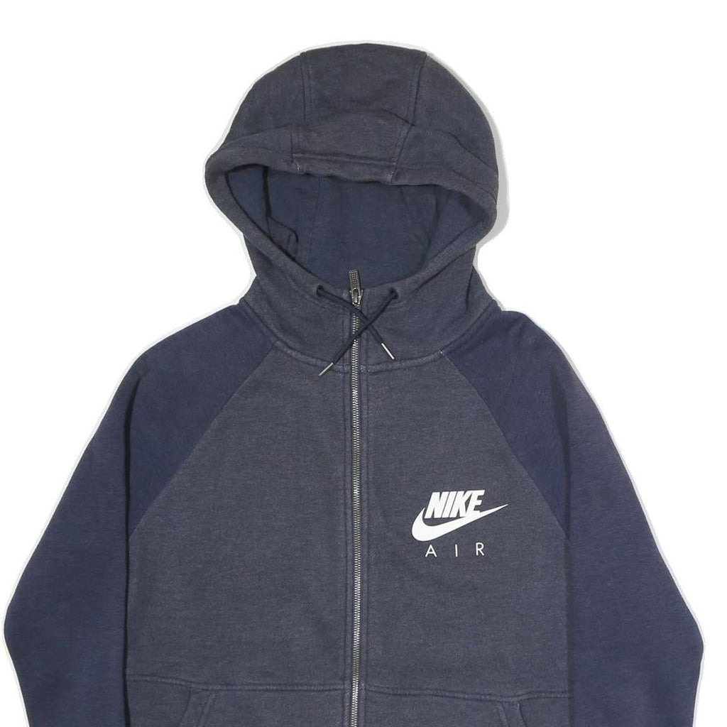 NIKE Mens Blue & Navy Air Full Zip Hoodie M Sportswear Casual Sweatshirt