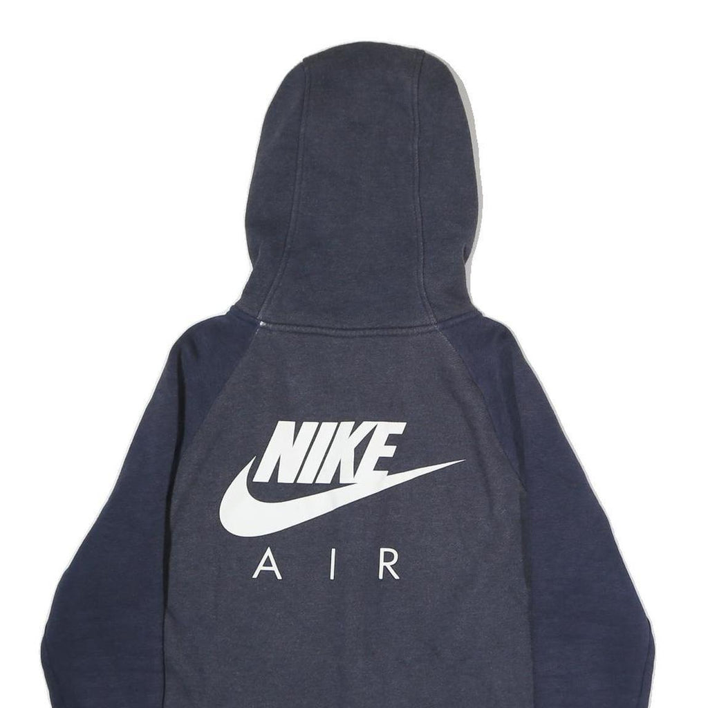 NIKE Mens Blue & Navy Air Full Zip Hoodie M Sportswear Casual Sweatshirt