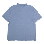 NAUTICA Mens Blue Short Sleeve Plain XL Cotton Polo Shirt Classic Fit