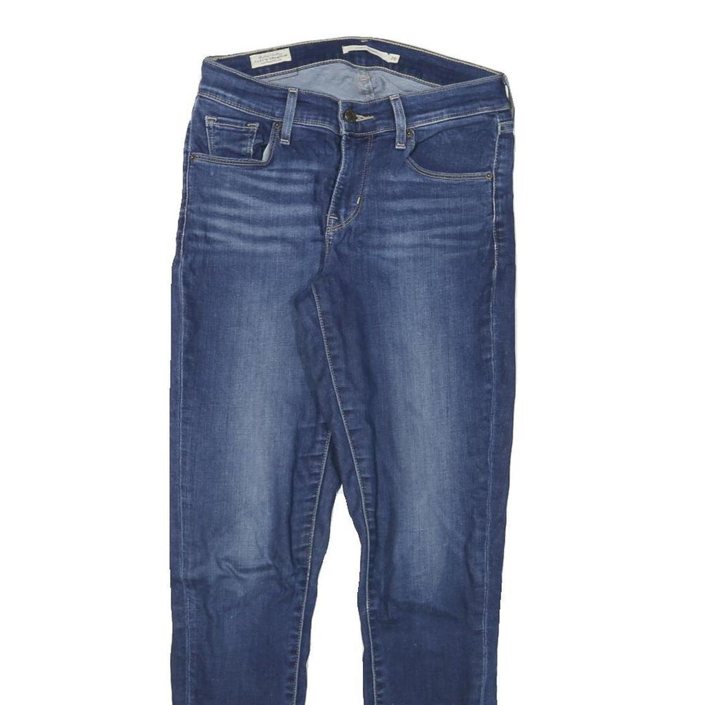 LEVI'S Womens Blue Slim Skinny Denim Medium W26 L29 Cotton Blend Zip Jeans