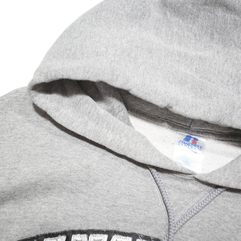 RUSSELL ATHLETIC Mens Grey Manchester Spartans Pullover Hoodie S Cotton Blend