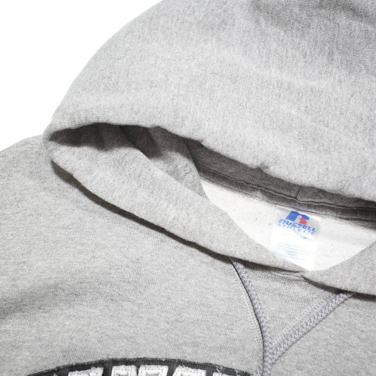 RUSSELL ATHLETIC Mens Grey Manchester Spartans Pullover Hoodie S Cotton Blend