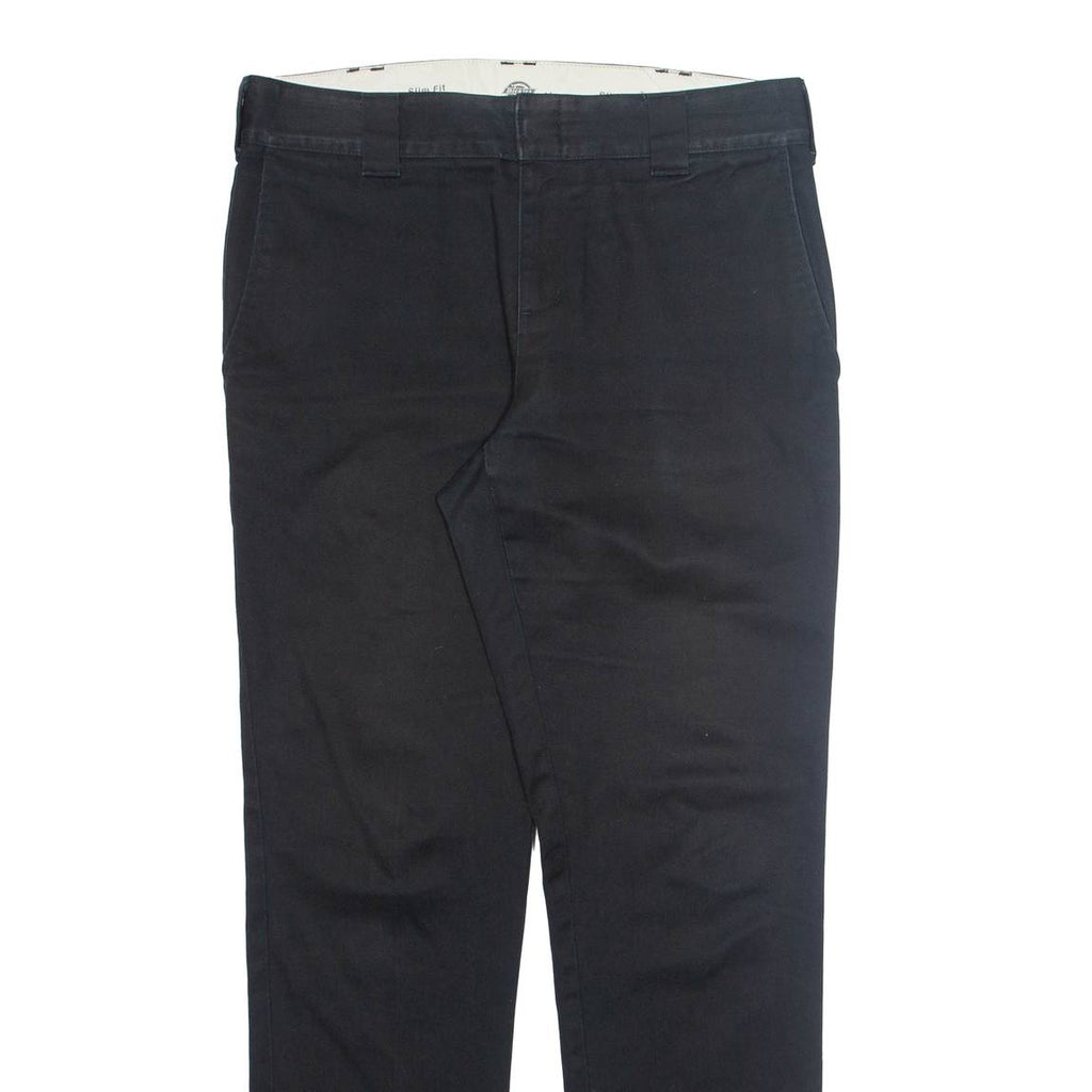 DICKIES Chino Mens Trousers Black Regular Tapered W31 L32