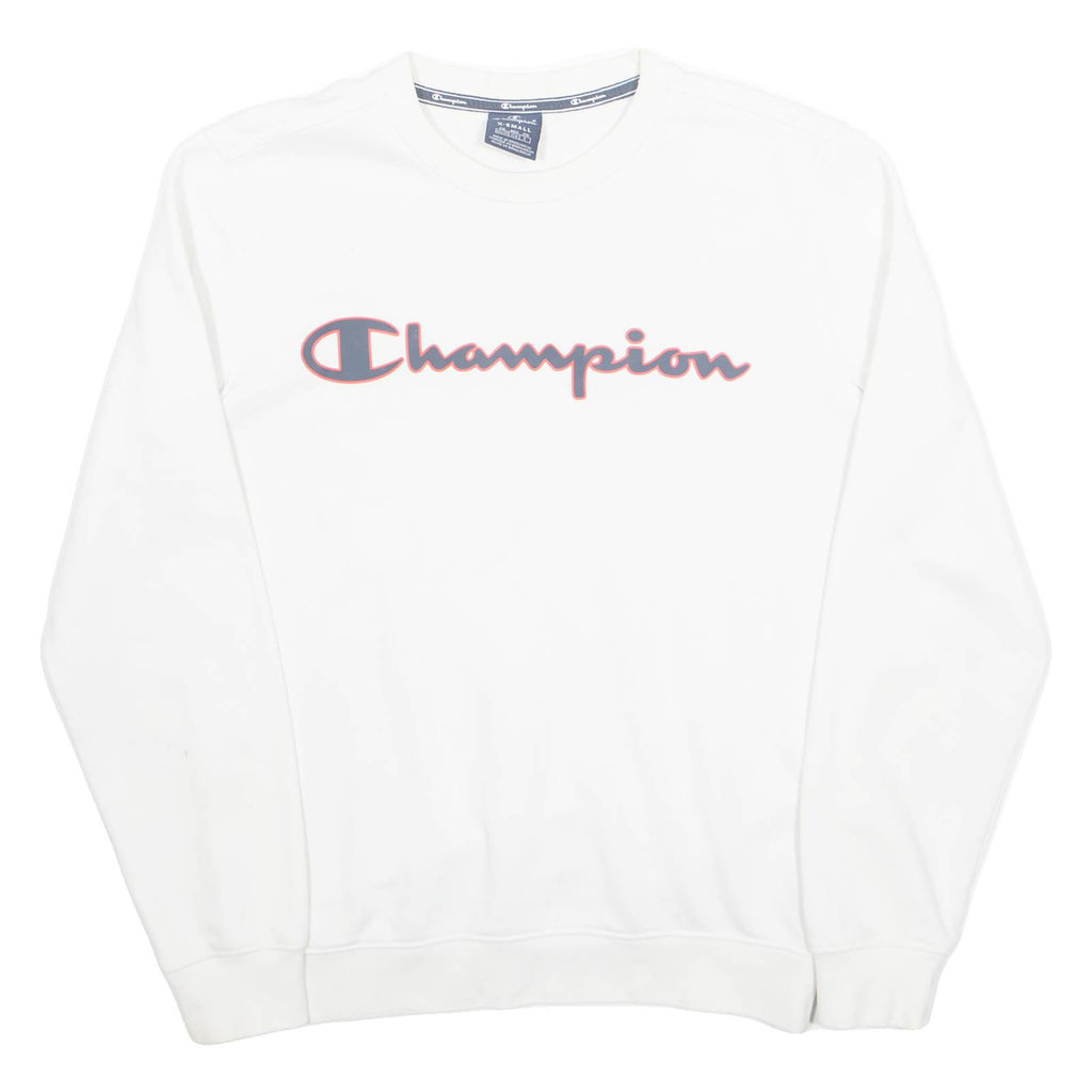 CHAMPION Mens Sweatshirt White XS