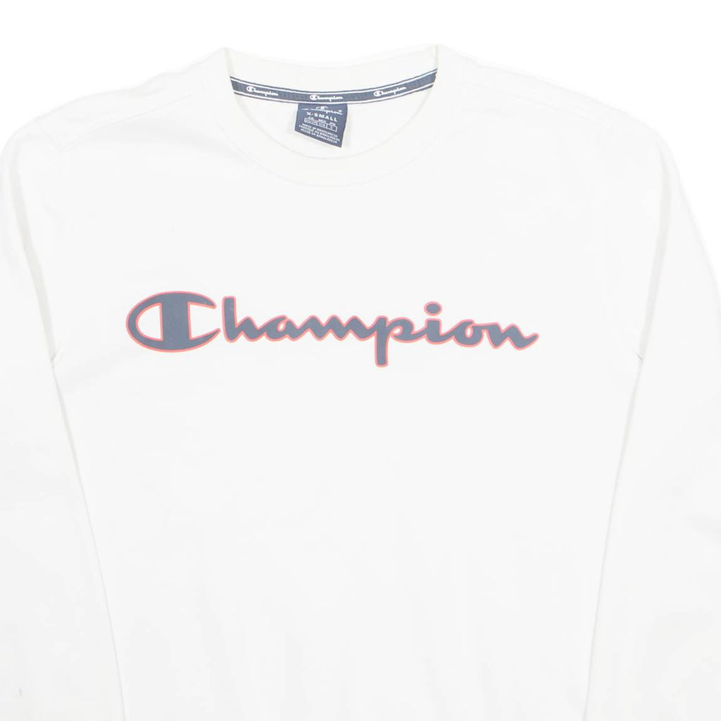 CHAMPION Mens Sweatshirt White XS