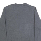 REEBOK Mens Grey Cotton Blend Crew Neck L Sweatshirt Casual Sportswear
