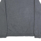 REEBOK Mens Grey Cotton Blend Crew Neck L Sweatshirt Casual Sportswear
