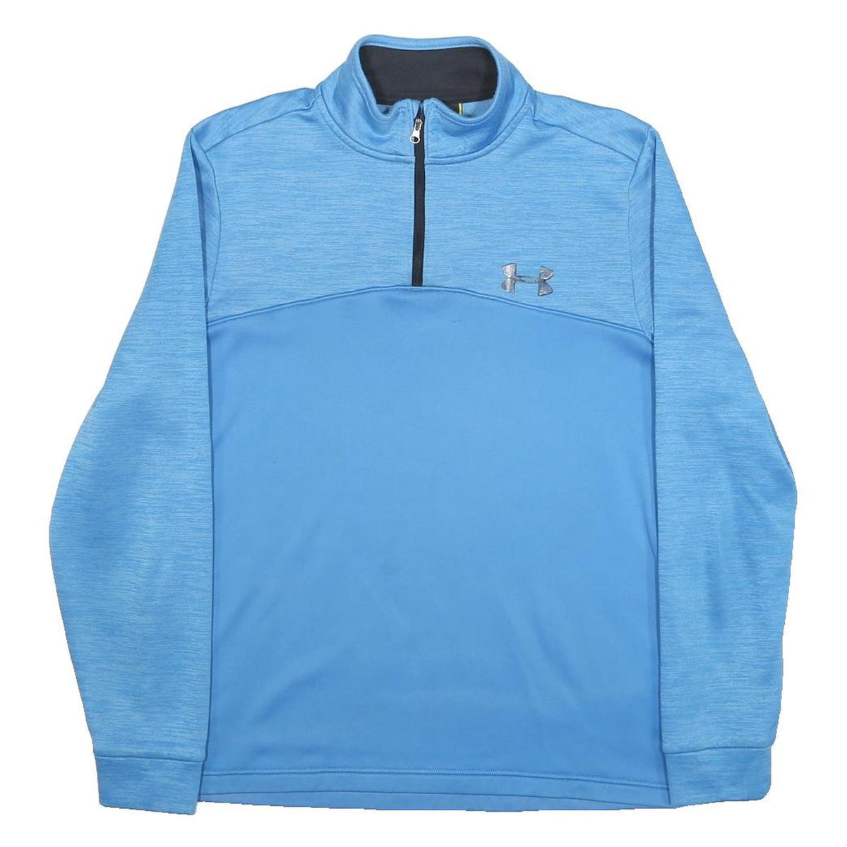UNDER ARMOUR Mens Blue 1/4 Zip Sweatshirt S Lightweight Fitness Activewear