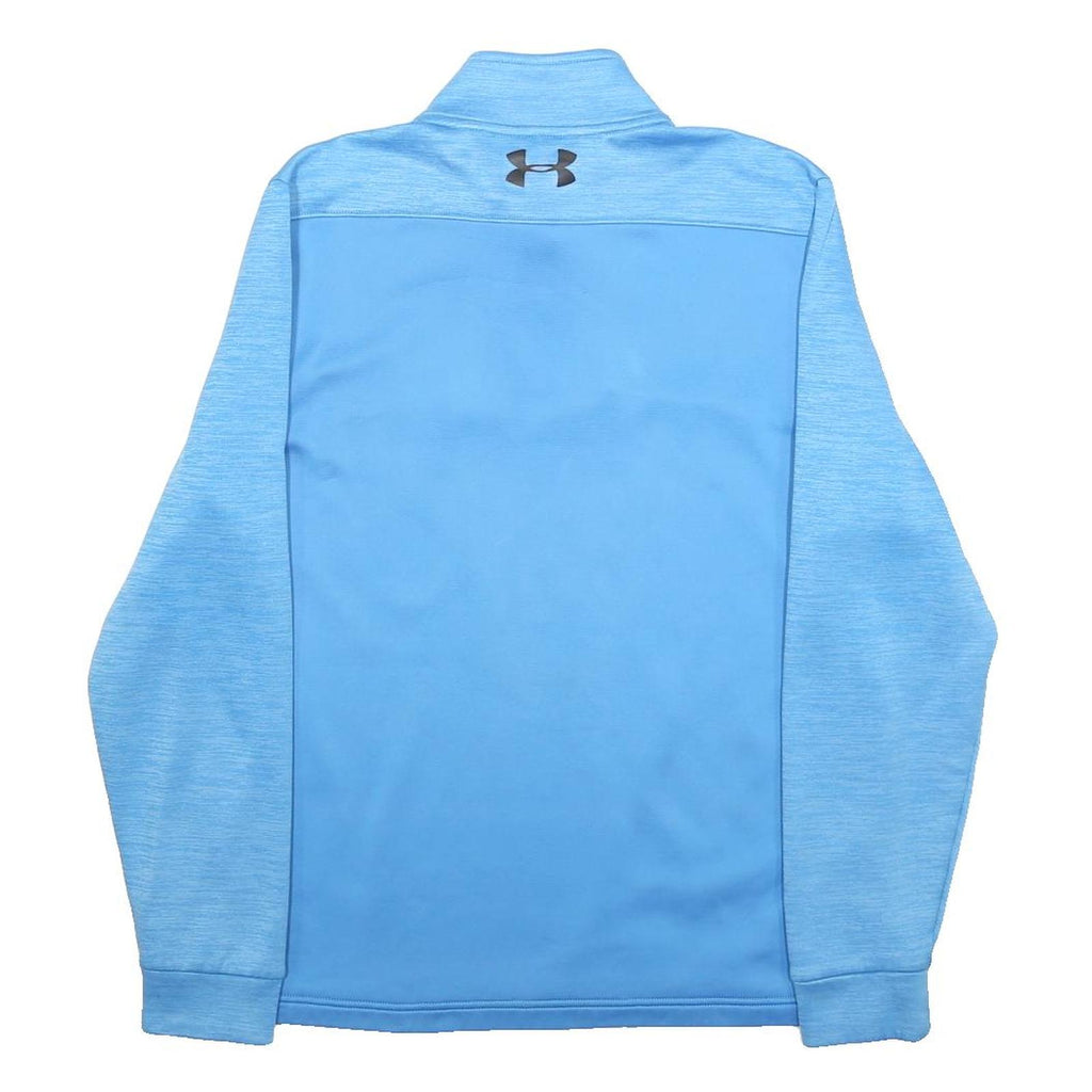 UNDER ARMOUR Mens Blue 1/4 Zip Sweatshirt S Lightweight Fitness Activewear