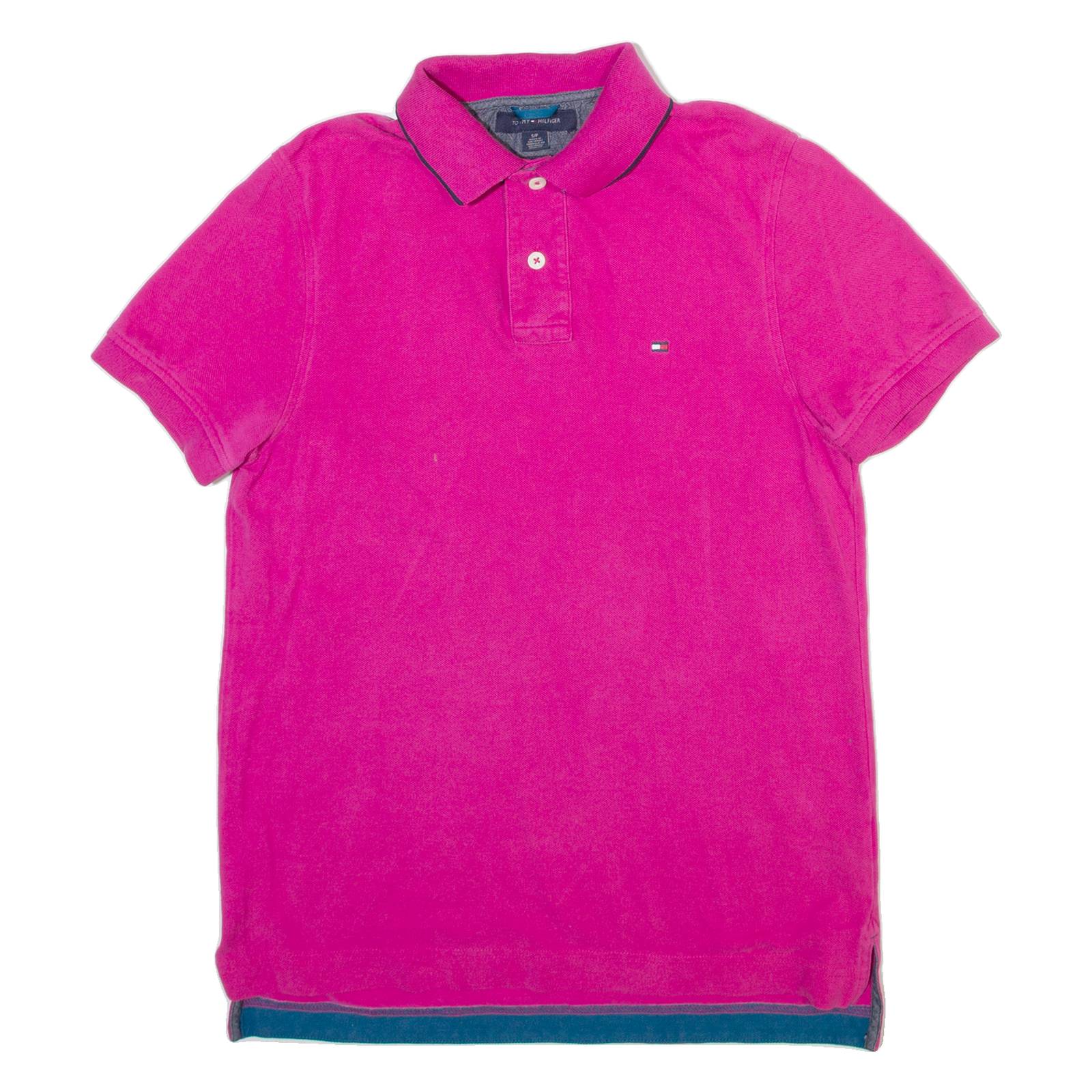 TOMMY HILFIGER Slim Fit Mens Polo Shirt Pink S