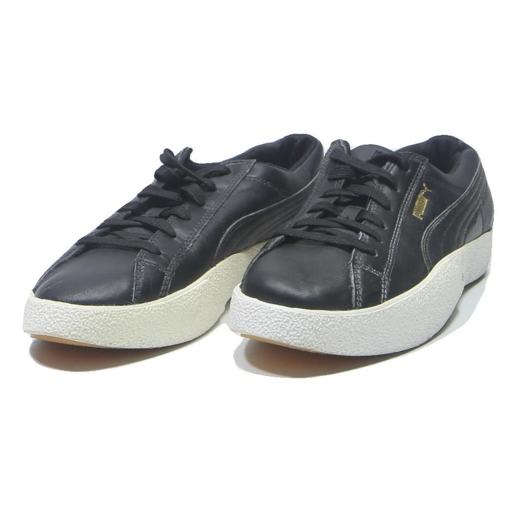 PUMA Basket Classic Mens Leather Black Trainers UK 8 Casual Sport Sneaker