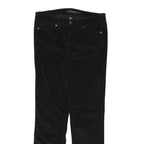 CALVIN KLEIN Womens Cotton Blend Black Slim Tapered Trousers W31 L29 Stylish