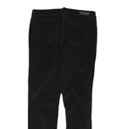 CALVIN KLEIN Womens Cotton Blend Black Slim Tapered Trousers W31 L29 Stylish