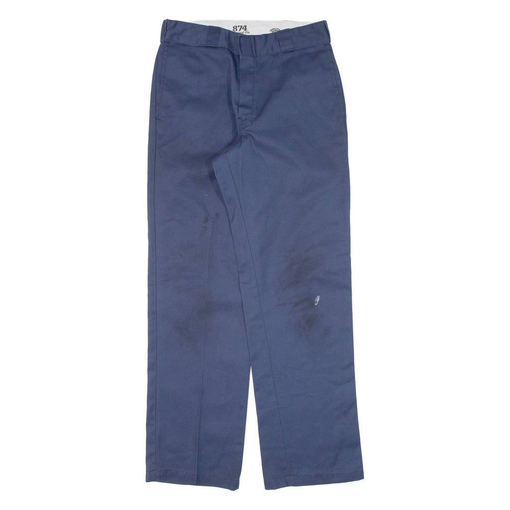 DICKIES 874 Workwear Mens Trousers Blue Regular Straight W29 L32