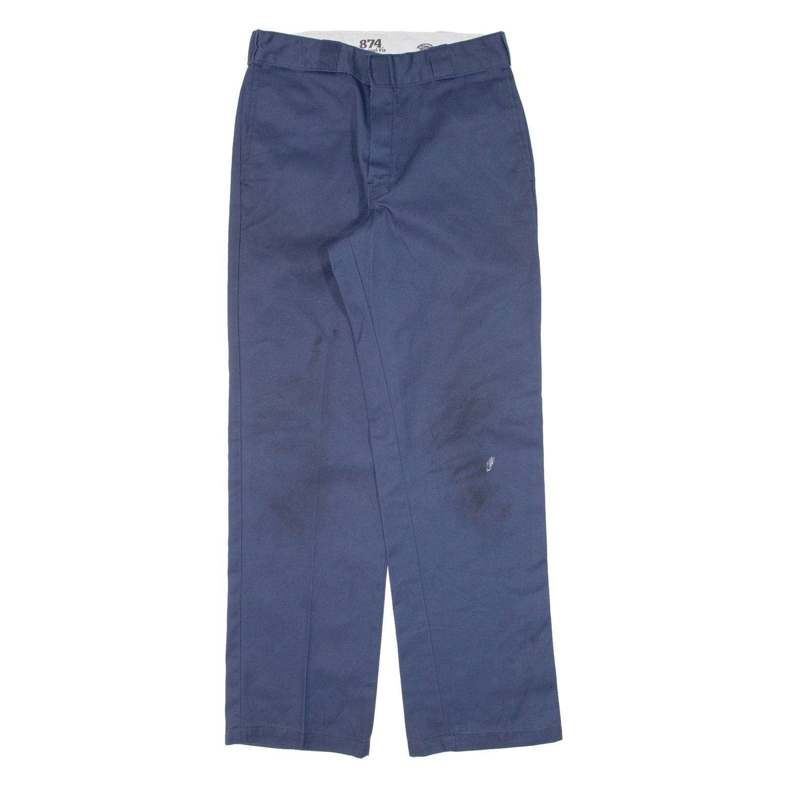 DICKIES 874 Workwear Mens Trousers Blue Regular Straight W29 L32