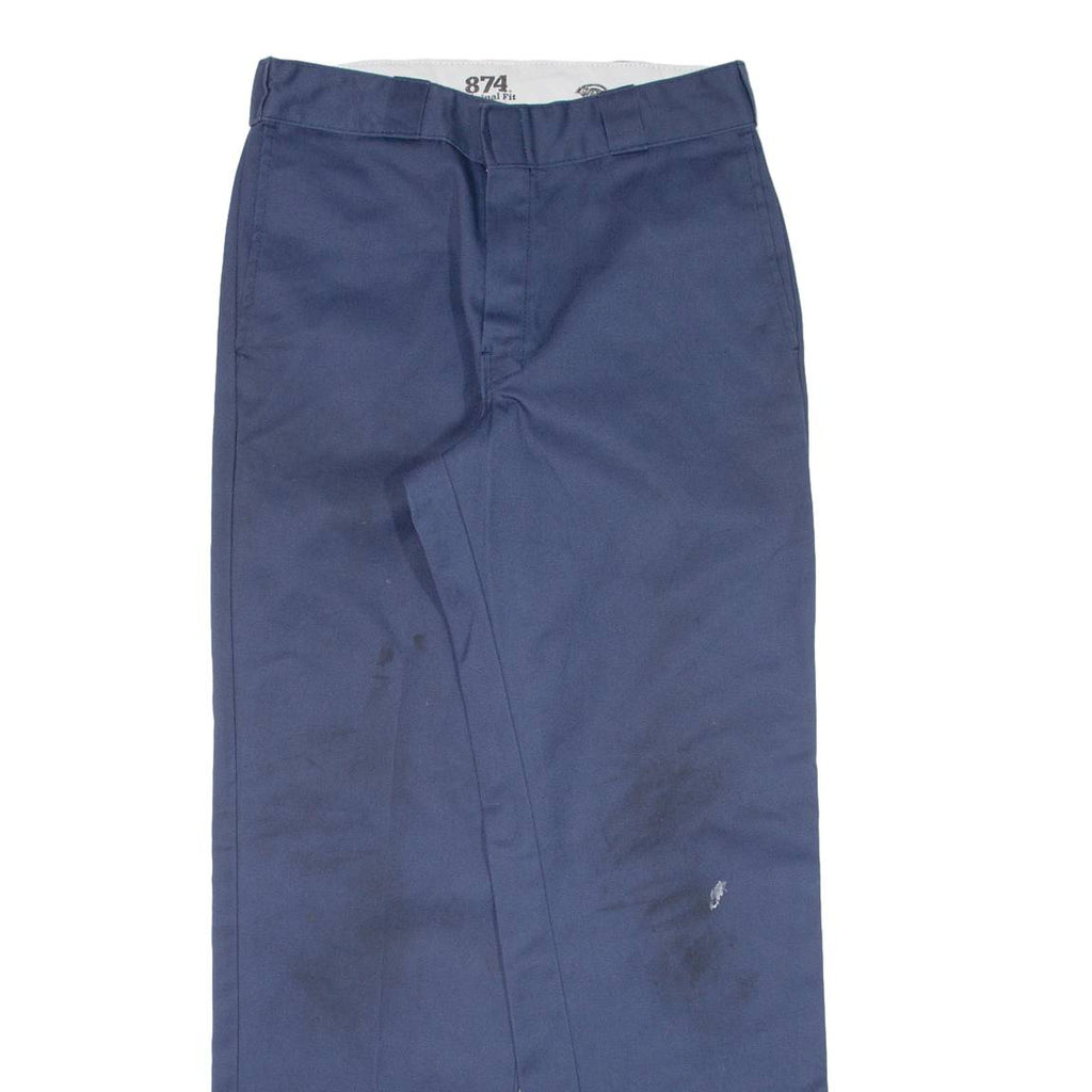 DICKIES 874 Workwear Mens Trousers Blue Regular Straight W29 L32