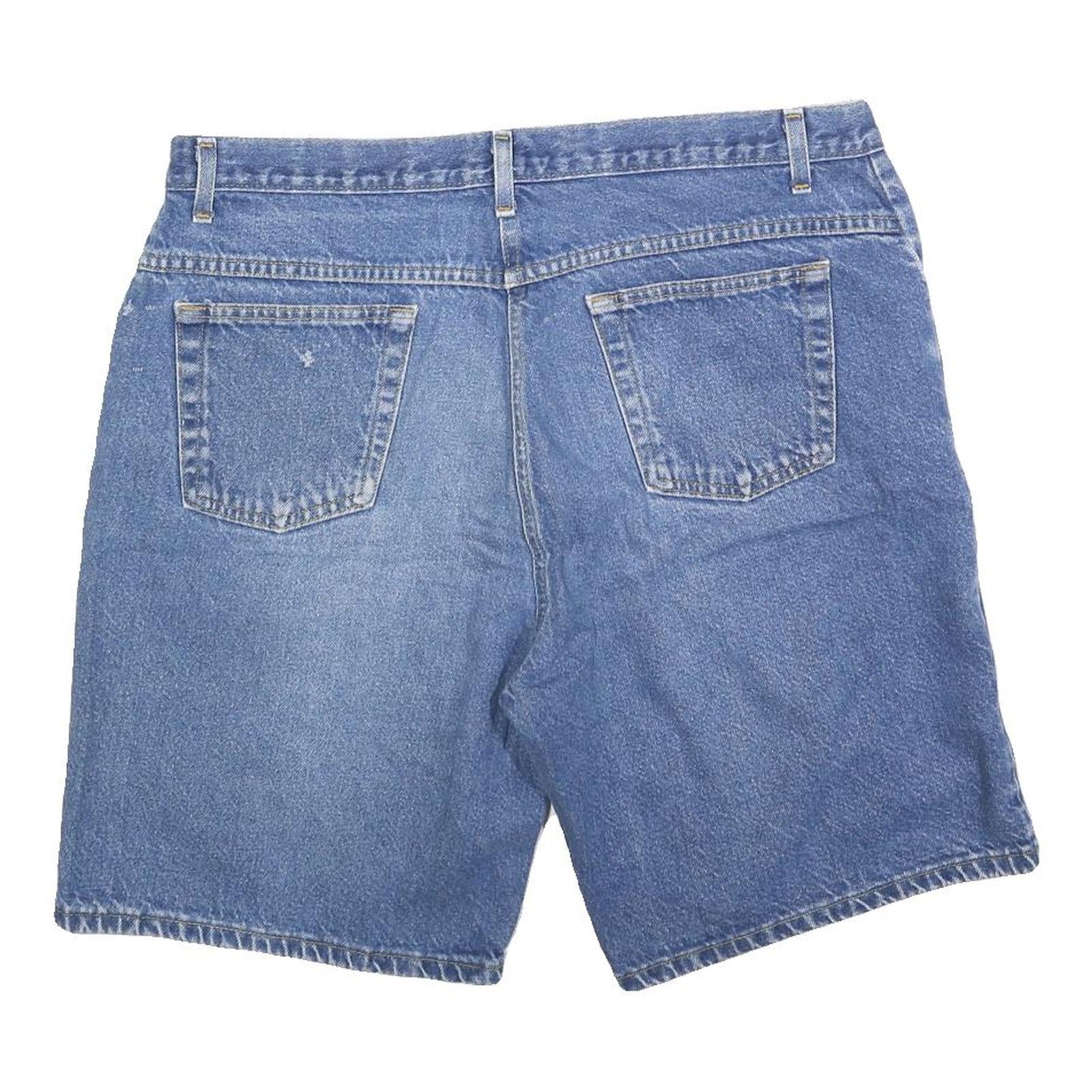 BACKROAD BLUES Mens Denim Blue Shorts XL W38 Casual Cotton Blend Relaxed Fit