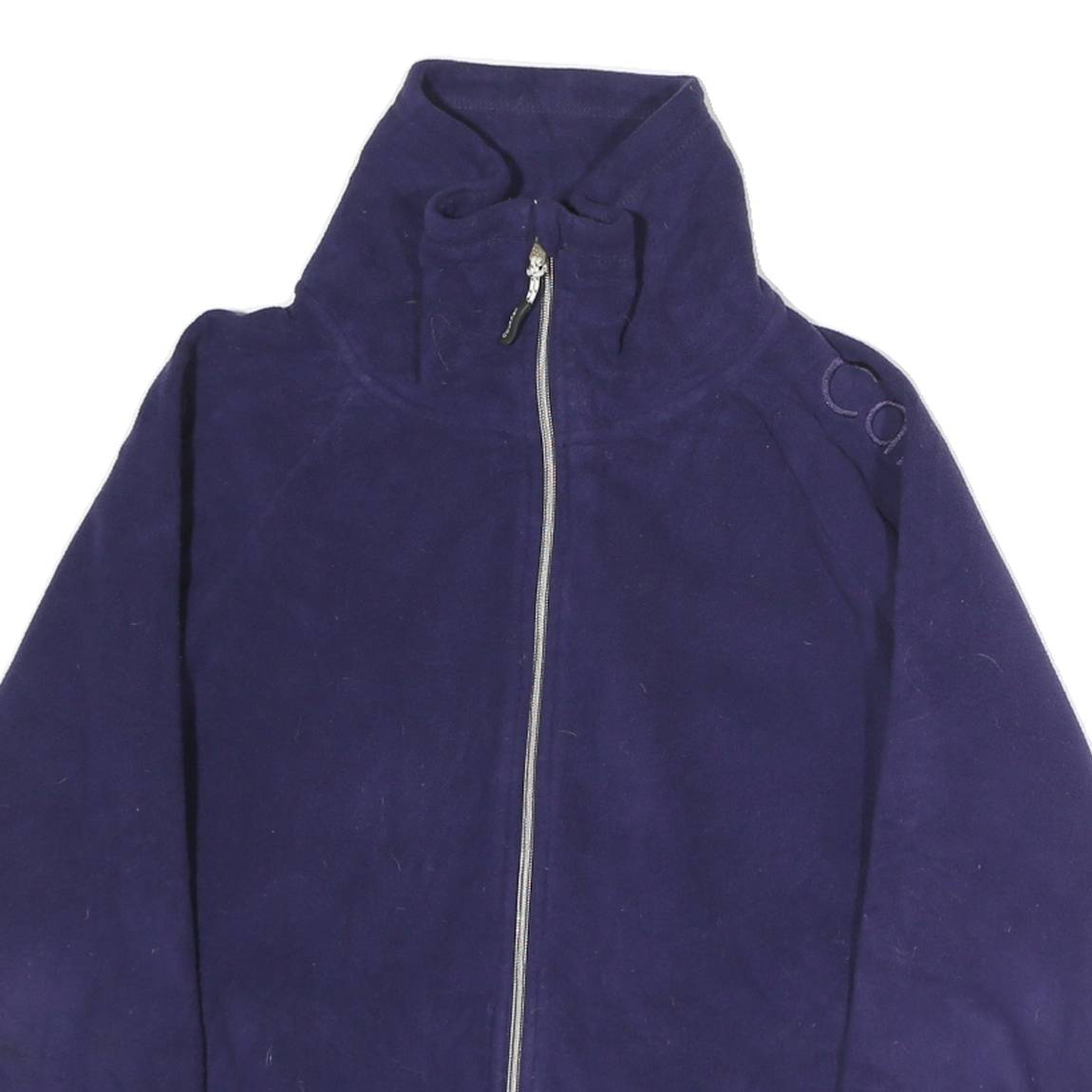 CALVIN KLEIN PERFORMANCE Womens Blue Jacket M Polyester Plain Zip Comfortable