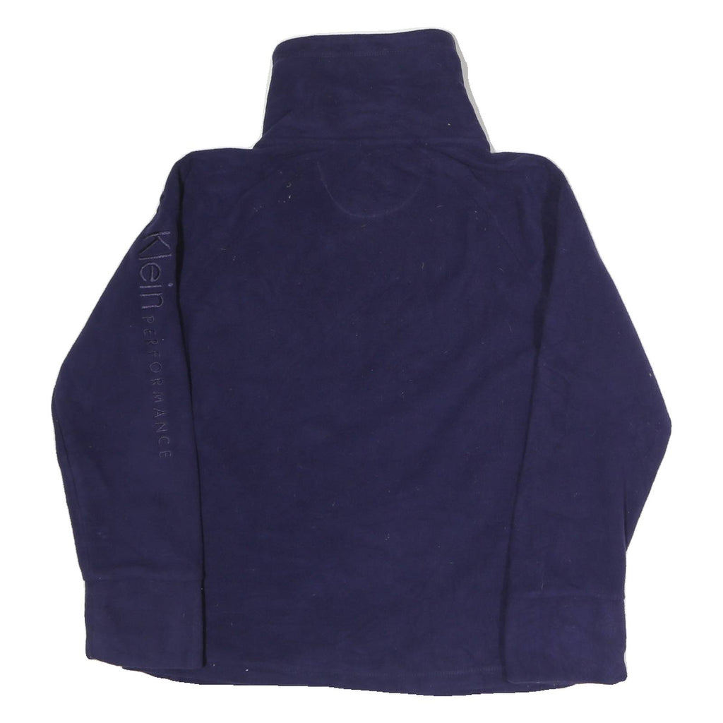 CALVIN KLEIN PERFORMANCE Womens Blue Jacket M Polyester Plain Zip Comfortable