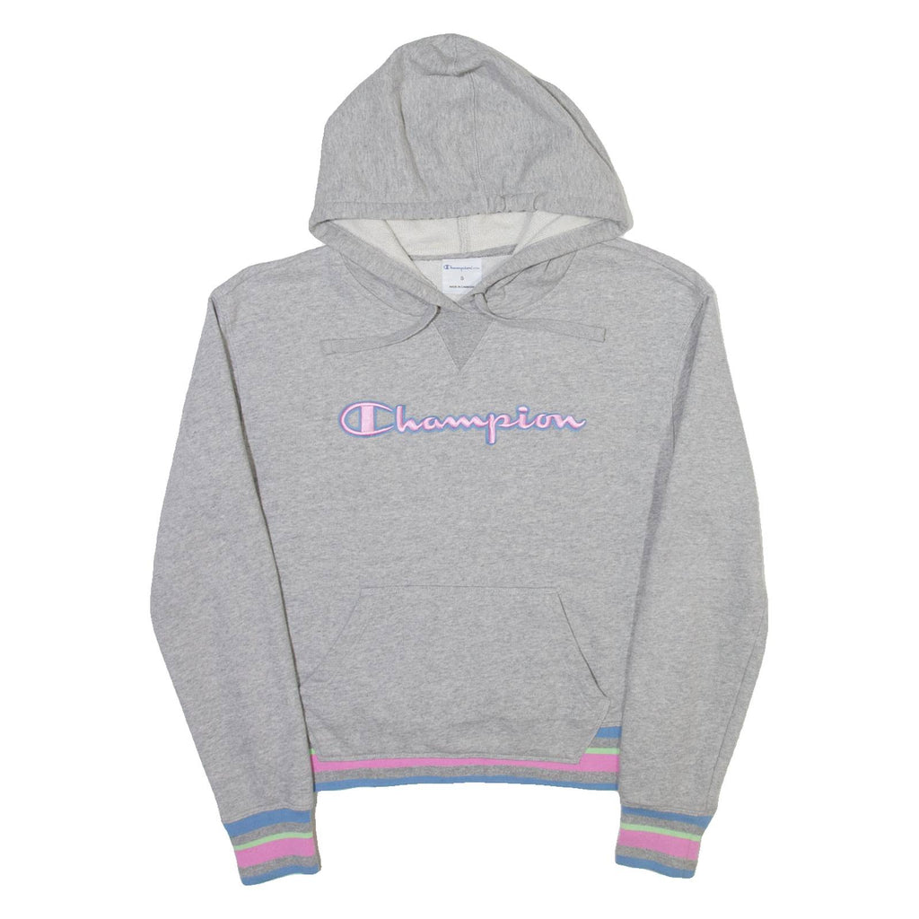 CHAMPION Womens Green Hoodie S