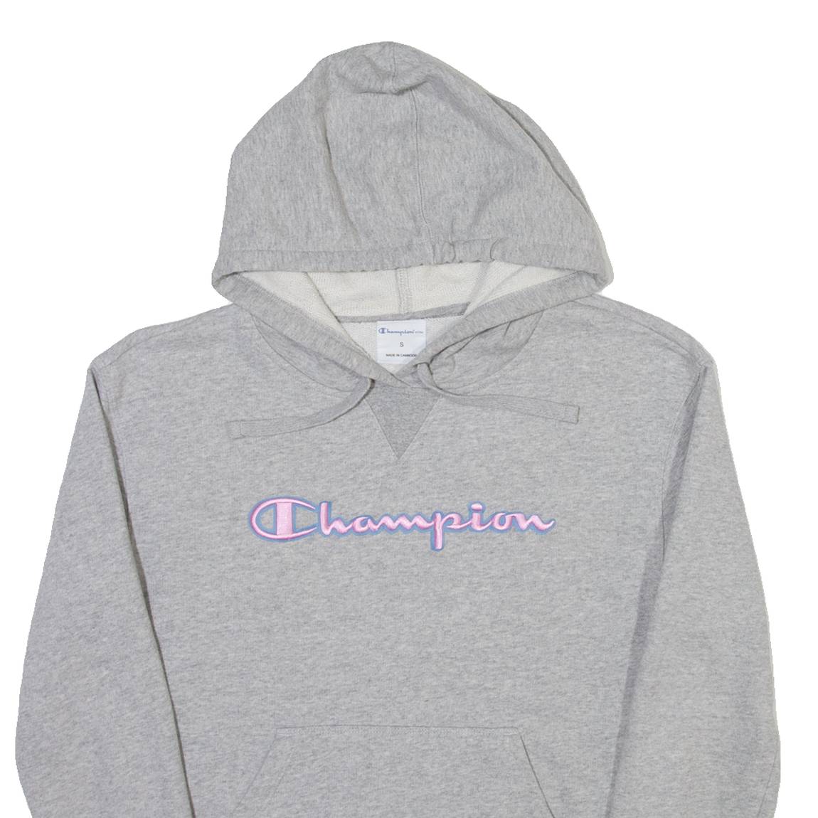 CHAMPION Womens Green Hoodie S
