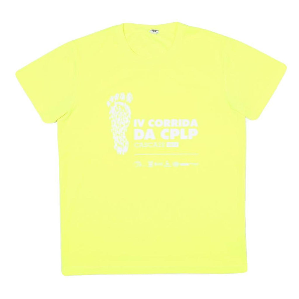 Mens Yellow IV Corrida Da CPLP Graphic T-Shirt M Short Sleeve Round Neck