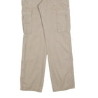STR Womens Regular Beige Cargo Trousers Cotton Blend W28 L32 Casual Zip