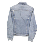 LEVI'S Womens Blue Denim Cotton Button Jacket M Classic Fit Casual Outerwear