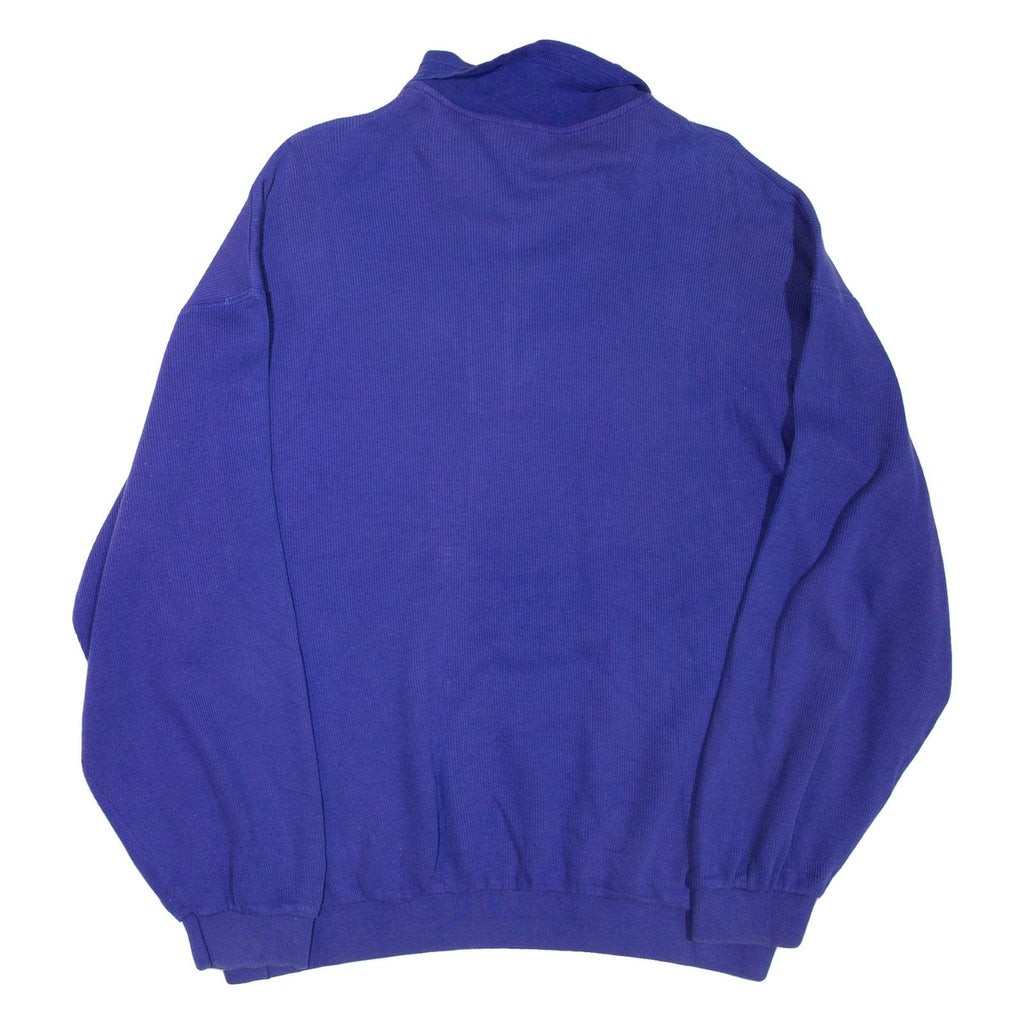SKIMY Mens Sweatshirt Purple 1/4 Zip XL