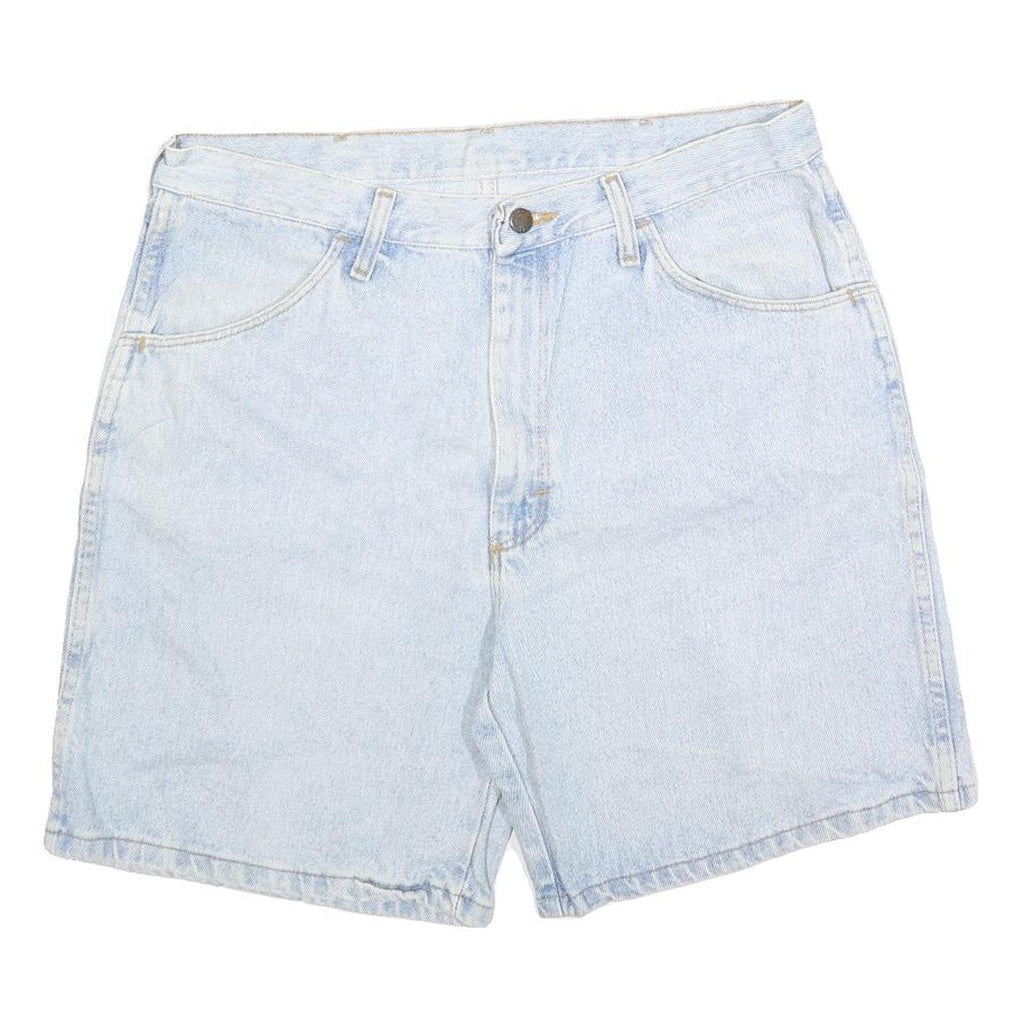 RUSTLER Mens Shorts Blue Casual L W36 Cotton Blend Denim Style