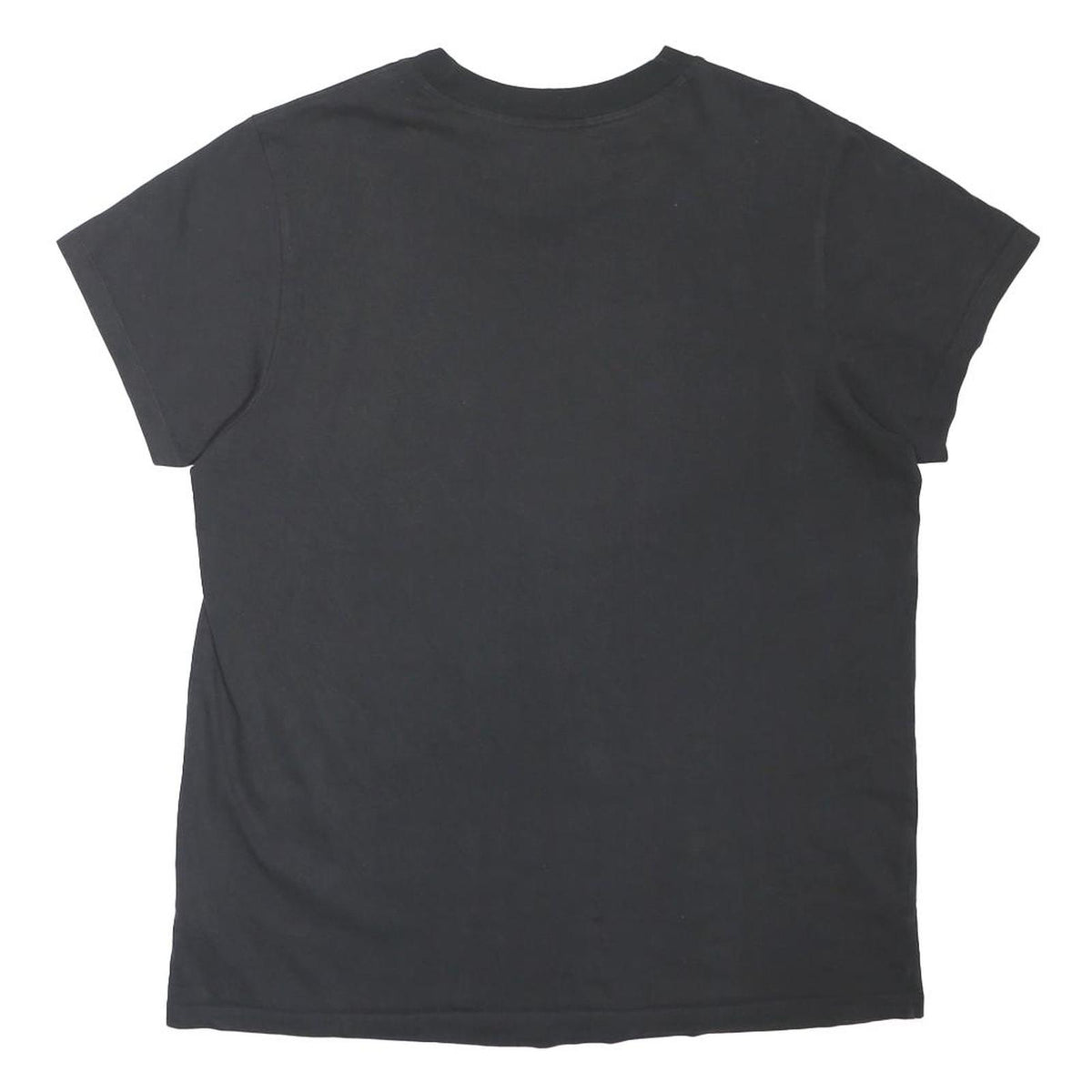 ADIDAS ORIGINALS Womens Black White Logo Graphic T-Shirt UK 16 Short Sleeve Crew