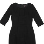 PHASE EIGHT Womens Black Bodycon Woven Dress 3/4 Sleeve Knee Length UK 10