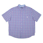 CHAPS Mens Shirt Purple Check XL