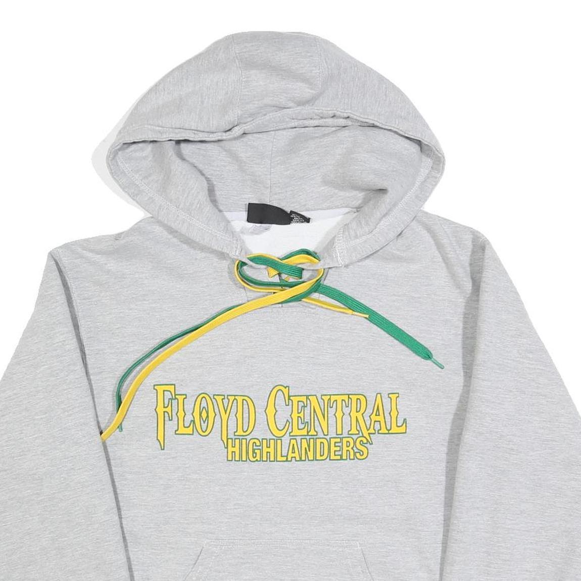 PENNANT Mens Grey Floyd Central Highlanders Hoodie S Cotton Blend Casual