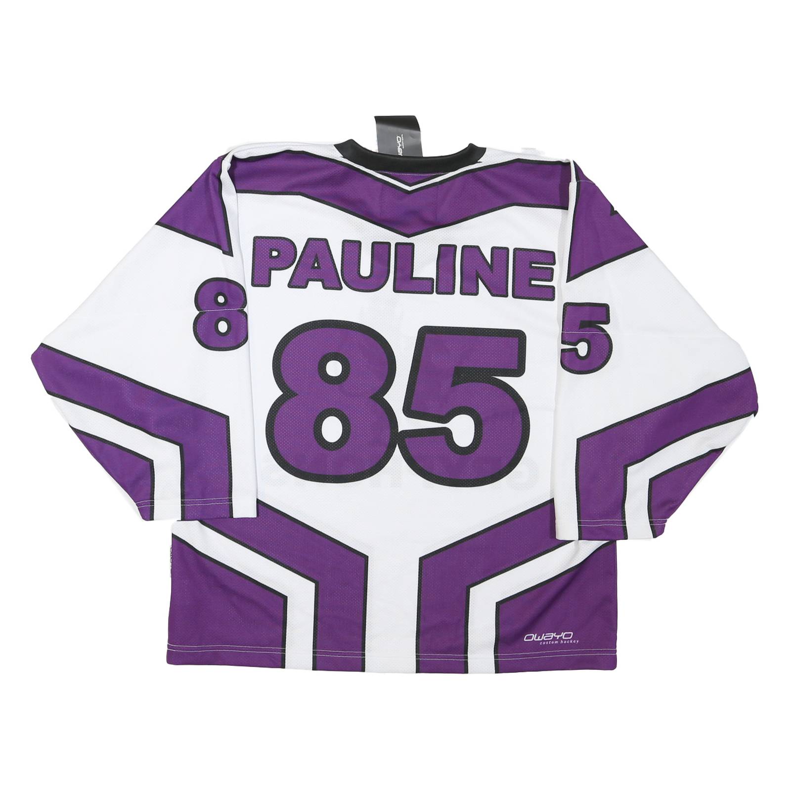Mens White & Purple Gryphons Graphic T-Shirt S Long Sleeve V-Neck Sports