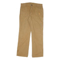 DICKIES Mens Cotton Blend Beige Regular Fit Straight Leg Trousers W34 L34