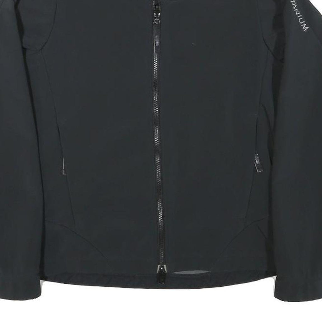 COLUMBIA Womens Black Jacket XS Polyester Blend Plain Lightweight Outdoor Zip